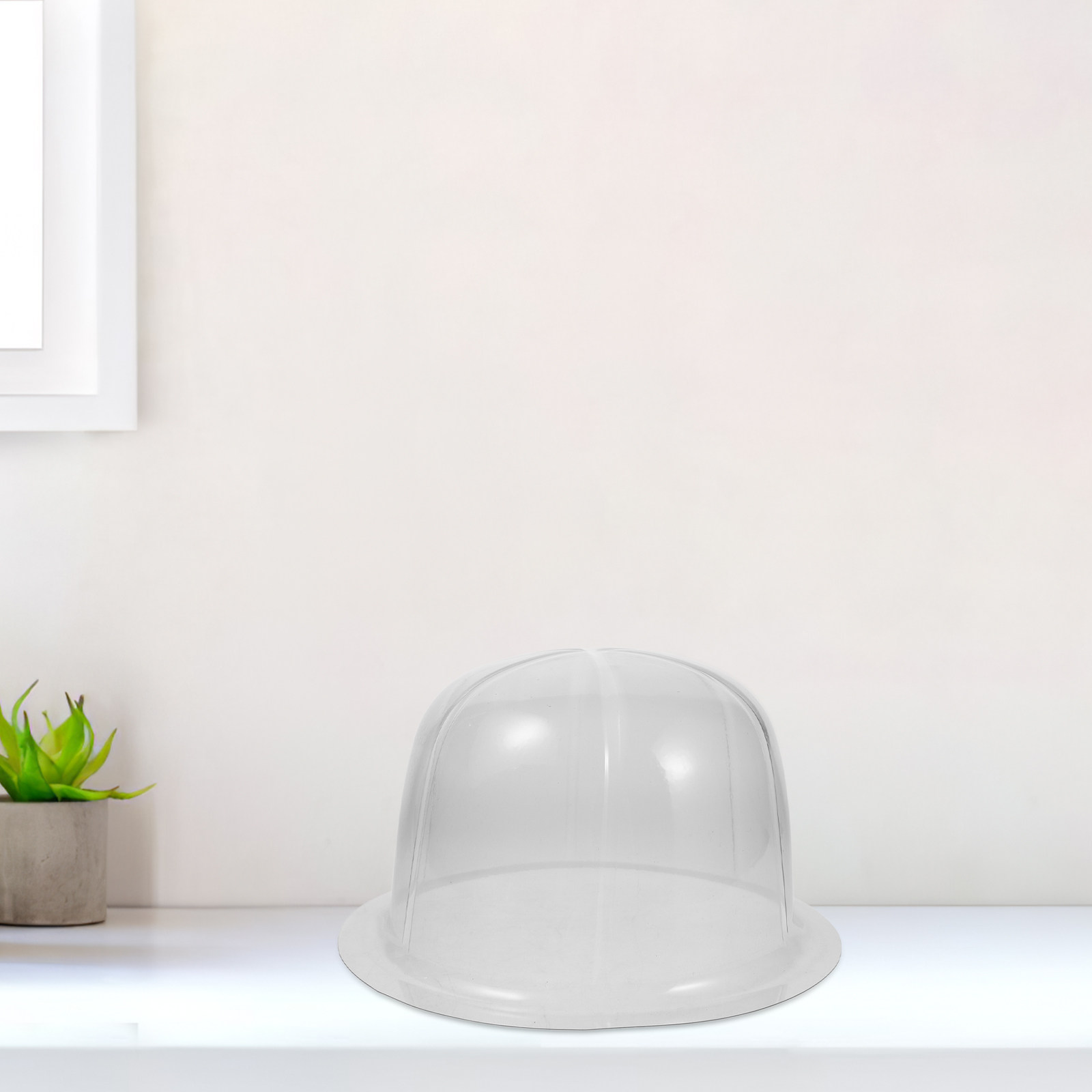 Plastic Dome Clear - 10 قطع من حاملات القبعات الشفافة
