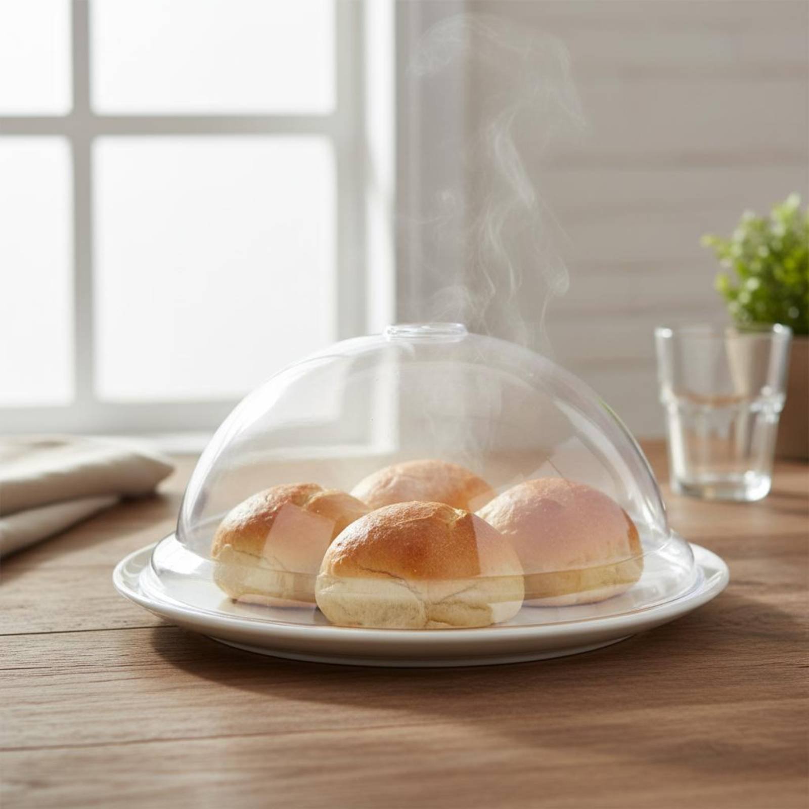 Plastic Dome Clear - غطاء حماية للطعام آمن للثلاجة، غطاء