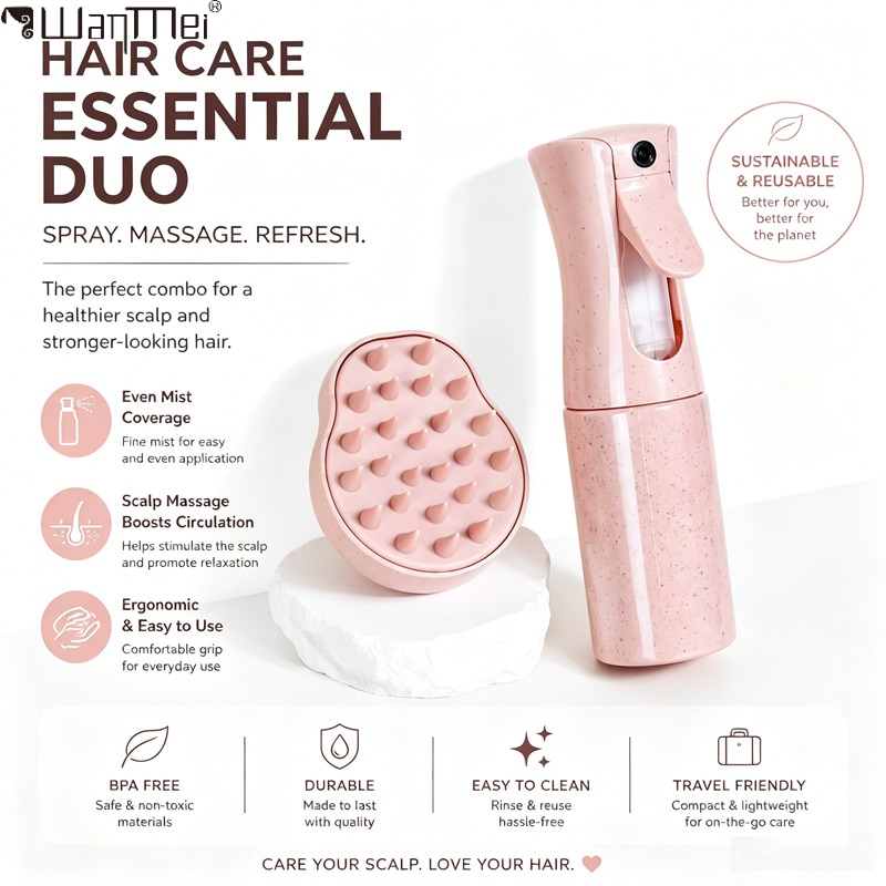 Misting Bottle Fine - مجموعة العناية بالشعر: زجاجة رذاذ ناعم