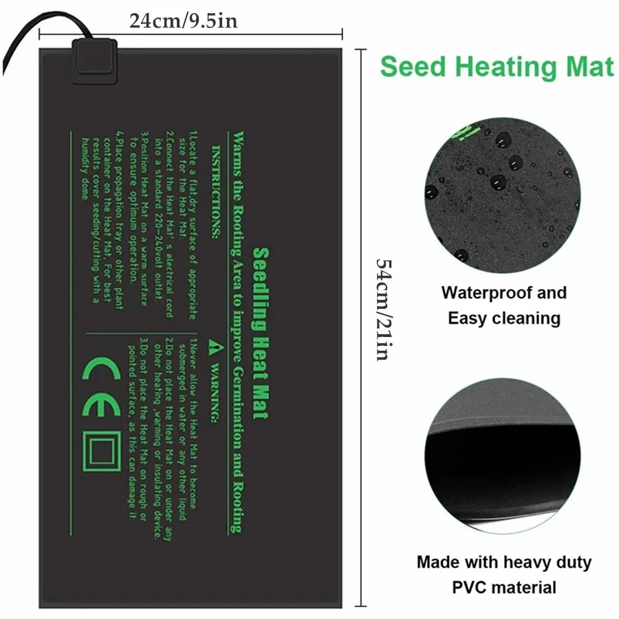4 أحجام 220 فولت الاتحاد الأور - مراجعة Heat Mat Seedling وسعره