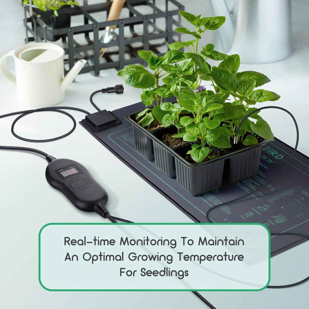 4 قطع من حصائر التدفئة للشتلات - مراجعة Heat Mat Seedling وسعره