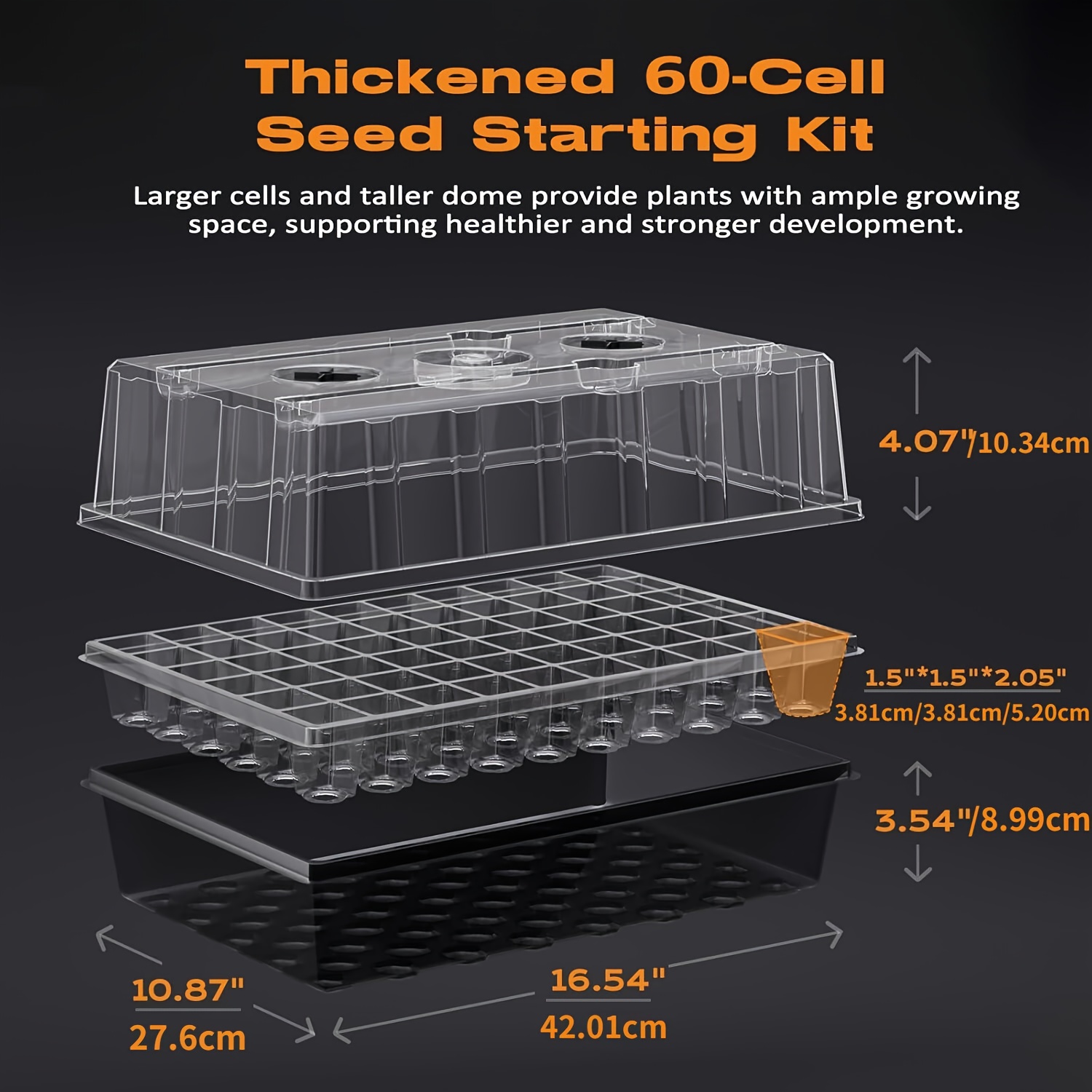 صينية بذور ذاتية الري بـ 60 خل - مراجعة Humidity Dome Kit وسعره