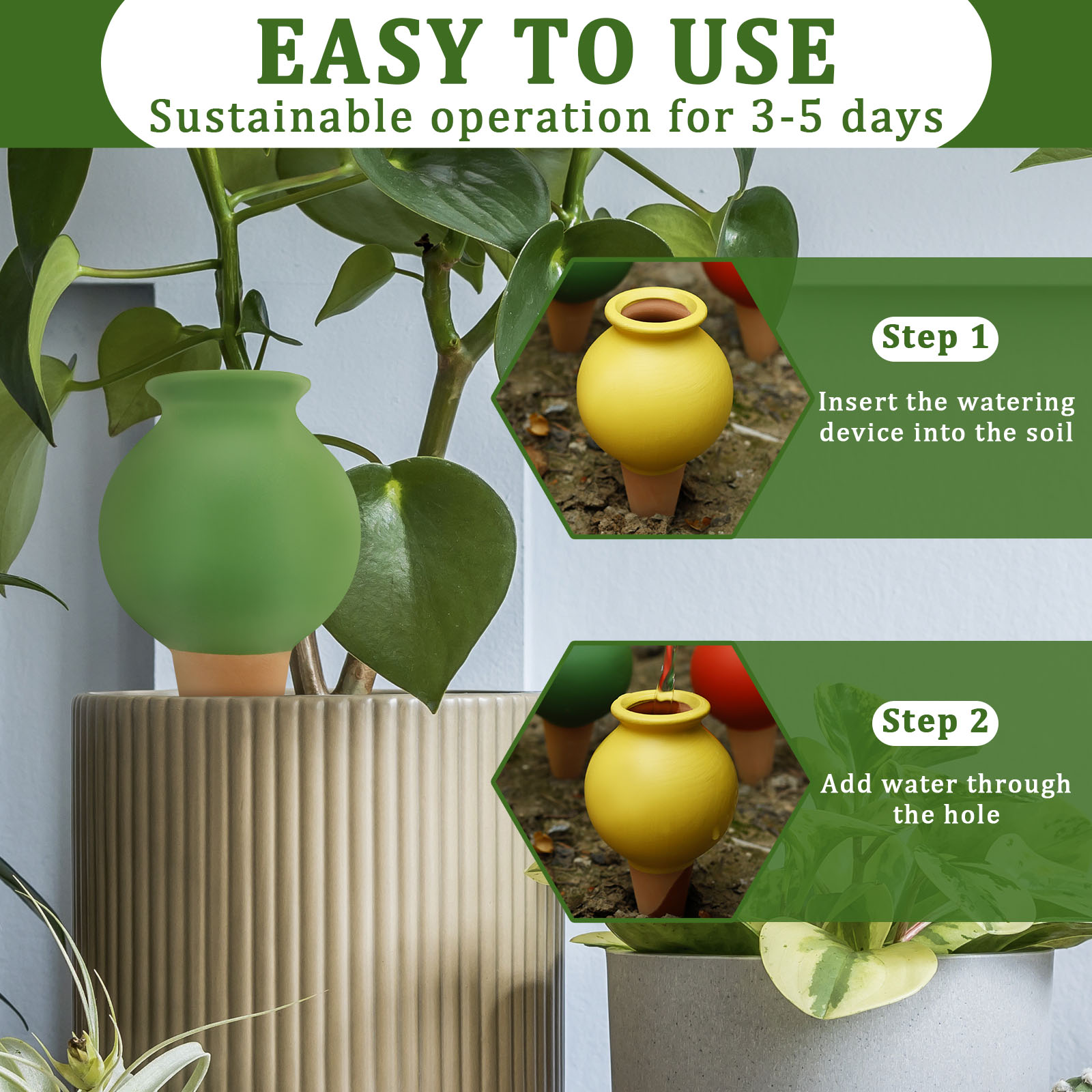 8 قطعة الطين الذاتي سقي المسام - مراجعة Self Watering Insert وسعره